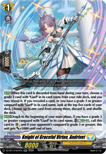 Knight of Graceful Virtue, Andrivet: DZ Booster Set 14: Envoys of the Crimson Moon