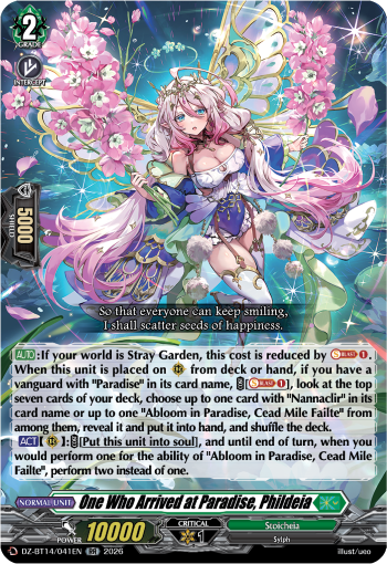 One Who Arrived at Paradise, Phildeia: DZ Booster Set 14: Envoys of the Crimson Moon