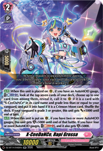 X-CeeDaNCe, Rapi Grossa: DZ Booster Set 14: Envoys of the Crimson Moon