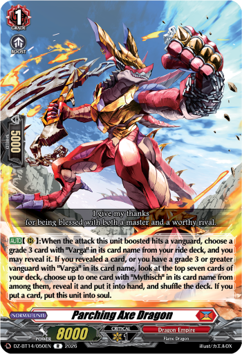 Parching Axe Dragon: DZ Booster Set 14: Envoys of the Crimson Moon