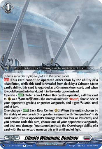 Librate Wingman, Roubroy: DZ Booster Set 14: Envoys of the Crimson Moon