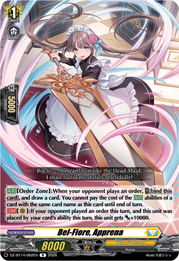 Bel-Fiore, Apprena: DZ Booster Set 14: Envoys of the Crimson Moon