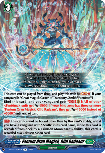 Fantum Gran Magick, Glid Radeaur: DZ Booster Set 14: Envoys of the Crimson Moon