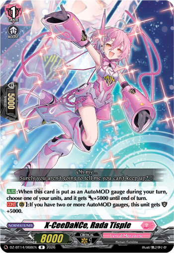 X-CeeDaNCe, Rada Tisple: DZ Booster Set 14: Envoys of the Crimson Moon