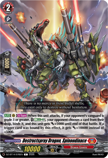 Destructspray Dragon, Spinoodinace: DZ Booster Set 14: Envoys of the Crimson Moon