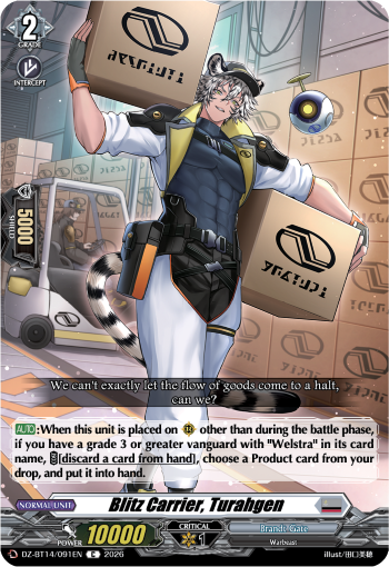 Blitz Carrier, Turahgen: DZ Booster Set 14: Envoys of the Crimson Moon