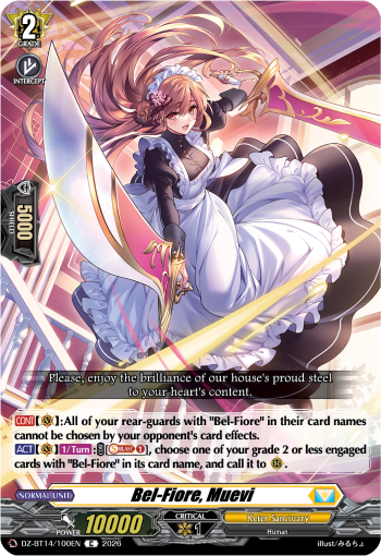 Bel-Fiore, Muevi: DZ Booster Set 14: Envoys of the Crimson Moon