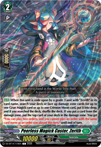 Peerless Magick Caster, Zerith: DZ Booster Set 14: Envoys of the Crimson Moon