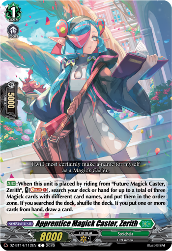 Apprentice Magick Caster, Zerith: DZ Booster Set 14: Envoys of the Crimson Moon
