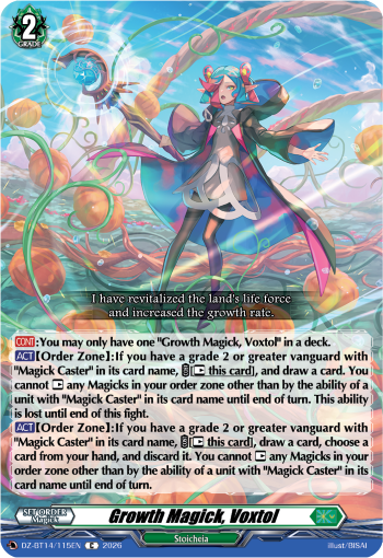 Growth Magick, Voxtol: DZ Booster Set 14: Envoys of the Crimson Moon