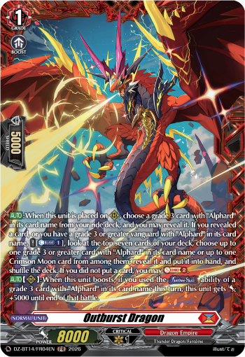 Outburst Dragon: DZ Booster Set 14: Envoys of the Crimson Moon