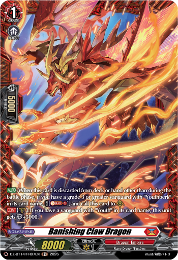 Banishing Claw Dragon: DZ Booster Set 14: Envoys of the Crimson Moon
