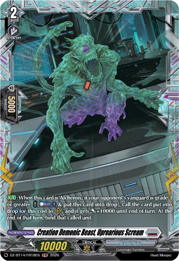 Creation Demonic Beast, Uproarious Scream: DZ Booster Set 14: Envoys of the Crimson Moon