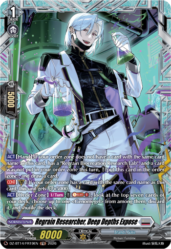 Regrain Researcher, Deep Depths Expose: DZ Booster Set 14: Envoys of the Crimson Moon
