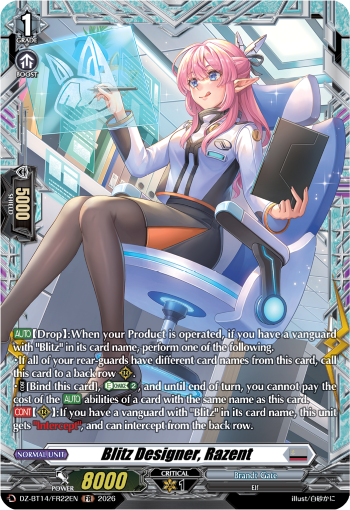 Blitz Designer, Razent: DZ Booster Set 14: Envoys of the Crimson Moon