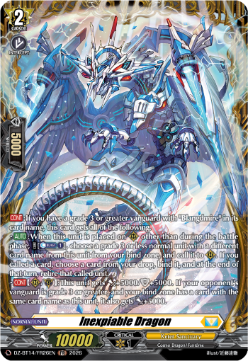 Inexpiable Dragon: DZ Booster Set 14: Envoys of the Crimson Moon