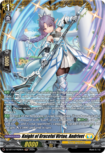 Knight of Graceful Virtue, Andrivet: DZ Booster Set 14: Envoys of the Crimson Moon