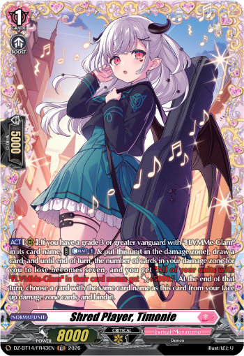 Shred Player, Timonie: DZ Booster Set 14: Envoys of the Crimson Moon