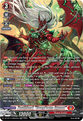 Youthberk "DraegForm: Dynast": DZ Booster Set 14: Envoys of the Crimson Moon