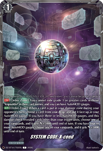 SYSTEM CODE: X-ceed: DZ Booster Set 14: Envoys of the Crimson Moon