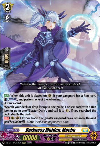 Darkness Maiden, Macha: DZ Booster Set 15: Strike of Illusionary Shadows