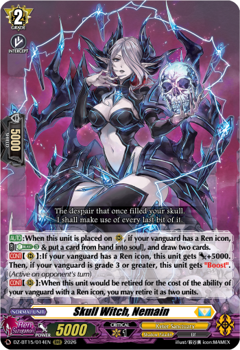 Skull Witch, Nemain: DZ Booster Set 15: Strike of Illusionary Shadows
