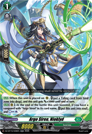 Argo Siren, Nioklyd: DZ Booster Set 15: Strike of Illusionary Shadows