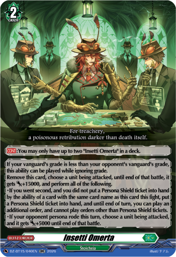 Insetti Omerta: DZ Booster Set 15: Strike of Illusionary Shadows