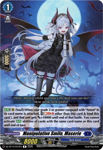 Manipulative Smile, Maserie: DZ Booster Set 15: Strike of Illusionary Shadows