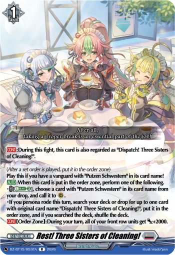 Rest! Three Sisters of Cleaning!: DZ Booster Set 15: Strike of Illusionary Shadows