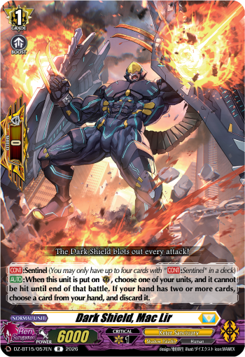 Dark Shield, Mac Lir: DZ Booster Set 15: Strike of Illusionary Shadows
