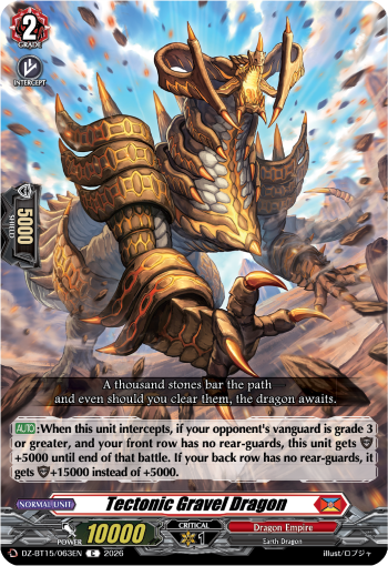 Tectonic Gravel Dragon: DZ Booster Set 15: Strike of Illusionary Shadows