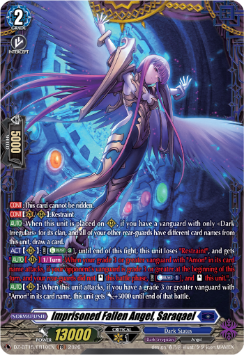 Imprisoned Fallen Angel, Saraqael (FR): DZ Booster Set 15: Strike of Illusionary Shadows