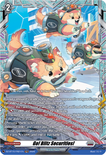Go! Blitz Securities! (FR): DZ Booster Set 15: Strike of Illusionary Shadows