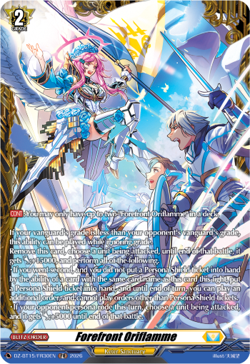 Forefront Oriflamme (FR): DZ Booster Set 15: Strike of Illusionary Shadows