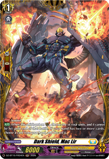Dark Shield, Mac Lir (FR): DZ Booster Set 15: Strike of Illusionary Shadows