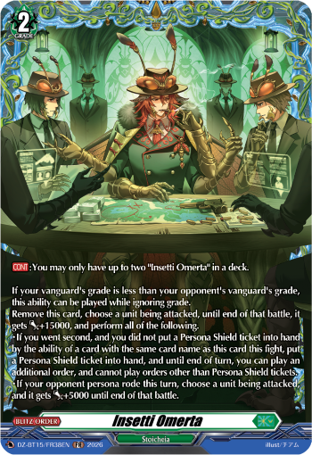 Insetti Omerta (FR): DZ Booster Set 15: Strike of Illusionary Shadows