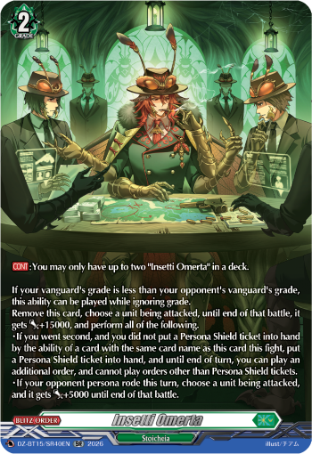 Insetti Omerta (SR): DZ Booster Set 15: Strike of Illusionary Shadows