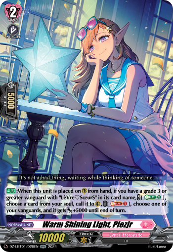 Warm Shining Light, Plezjr: DZ Lyrical Booster: Lyrical Monasterio Sparkling Stars!