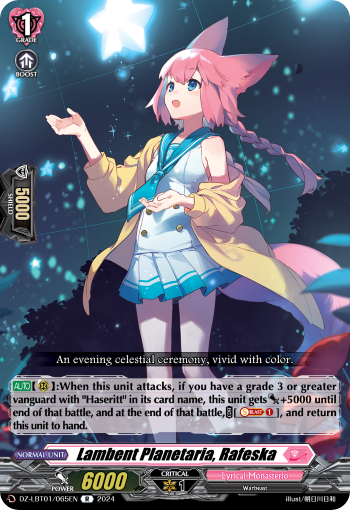 Lambent Planetaria, Rafeska: DZ Lyrical Booster: Lyrical Monasterio Sparkling Stars!