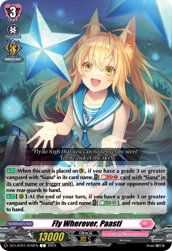 Fly Wherever, Paasti: DZ Lyrical Booster: Lyrical Monasterio Sparkling Stars!