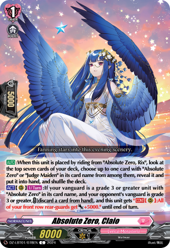 Absolute Zero, Claio: DZ Lyrical Booster: Lyrical Monasterio Sparkling Stars!