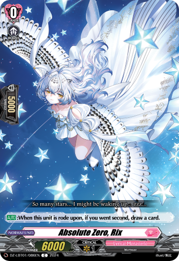Absolute Zero, Rix: DZ Lyrical Booster: Lyrical Monasterio Sparkling Stars!