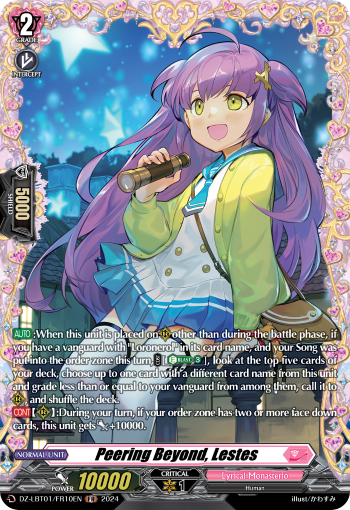 Peering Beyond, Lestes: DZ Lyrical Booster: Lyrical Monasterio Sparkling Stars!