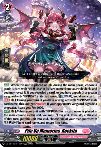 Pile Up Memories, Roekita: DZ Lyrical Booster 02: Lyrical Monasterio Season of Wonders