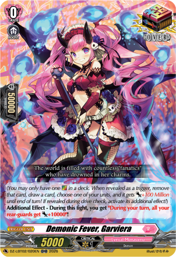 Demonic Fever, Garviera: DZ Lyrical Booster 02: Lyrical Monasterio Season of Wonders