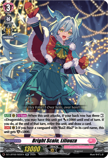Bright Scale, Liliouza: DZ Lyrical Booster 02: Lyrical Monasterio Season of Wonders