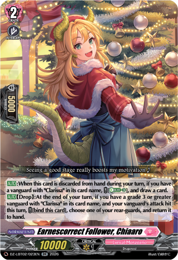 Earnescorrect Follower, Chiaaro: DZ Lyrical Booster 02: Lyrical Monasterio Season of Wonders