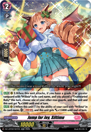 Jump for Joy, Siltimu: DZ Lyrical Booster 02: Lyrical Monasterio Season of Wonders