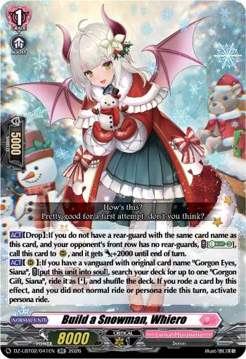 Build a Snowman, Whiero: DZ Lyrical Booster 02: Lyrical Monasterio Season of Wonders